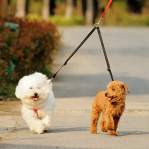 Outdoor Walking Two DOGS Leash Coupler Double Twin Lead Walking Leashes Dog Harness Dog Accessories Supplies