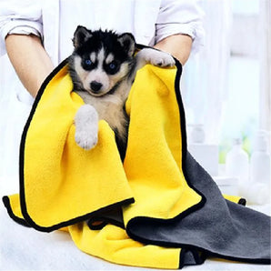 New Pet Dog Absorbent Towel Microfiber Dog Bathing Towl Dog Bathrobes Dog Accessories Supplies Car Wiping Cloth