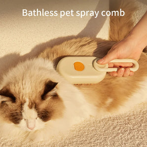 Pet Steam Brush Cat Dog Cleaning Steamy Spray Massage Beauty Comb 3 In 1 Hair Removal Grooming Supplies Pets Accessories