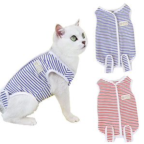 Cat Anti-licking Sterilization Suit Puppy Clothes Breathable Kitten Surgery Suit Weaning Pet Body Strap Vest roupa para cachorro