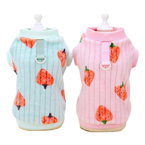 Cute Strawberry Pattern Pet Vest for Small Medium Dogs Cats Clothes French Bulldog Chihuahua Poodle Costume Pug Outfits Clothing