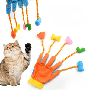 Creative Cat Toy Animal Products Interactive Feather Plush Toys Gloves Kittens And Big Cats Increase Feeling