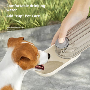 Dog Water Bottle 2 In 1 Portable Drinking Bowls Pet Feeder Outdoor Walking Cup with Food Dispenser for Small Large Dogs Cats