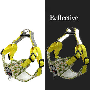 Reflective Puppy Harness Vest Set for Small Medium Dog Cat Harness Leash Chihuahua Teddy Chest Strap Walking Lead Pet Supplies