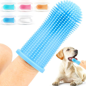 Pet Toothbrush Finger Set Brush Oral Cleaning Cats and Dogs Oral Dental Care To Prevent Tooth Decay Pet Cleaning Supplies