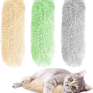 Plush Cat Chew Toy Catnip Self-hi Bite Toys Strip Pillow Teaser Toys for Cats Soft Interactive Cat Plaything Katten Speelgoed