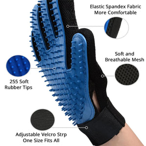 Cat Grooming Glove for Cats Wool Glove Pet Hair Deshedding Brush Comb Glove for Pet Dog Cleaning Massage Glove for Animal