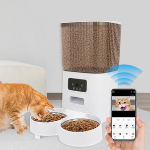 5L TuYa Smart WiFi APP Camera Automatic Pet Feeder Cat Food Dispenser Video Smart Feeder For Cats Dogs Pet Dry Food Bowl