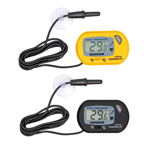 1pc Digital Lcd Digital Aquarium Thermometer Temperature Water Meter Aquarium Temp Detector Fish Alarm Pet Supplies Tool Aquatic