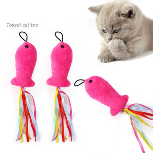 New Pet Cat Toy Small Fish Replacement Head Funny Cat Stick Cat Plush Toy Fishing Rod Replacement Head