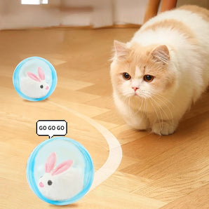 Cat Toys Automatic Rolling Ball Electric Cat Toys Interactive for Cats Training Self-moving Kitten Toys Pet Accessories