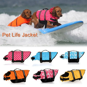 Safety Pet Dog Life Jacket for Dogs Summer French Bulldog Shih Tzu Swimwear Puppy Big Dog Clothing Vest Tshirt zwemvest hond