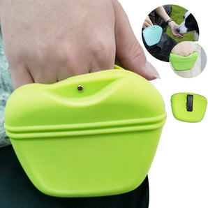 Silicone Dog Treat Bag Pet Portable Dog Training Waist Bag Outdoor Feeder Puppy Snack Pouch Food Reward Storage Bag Pet Supplies