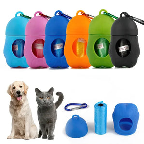 Outdoor Portable Pet Poop Bag Dispenser Pet Trash Box Cleaning Supplies Dog Poop Bags Dogs Accessories Dog Products