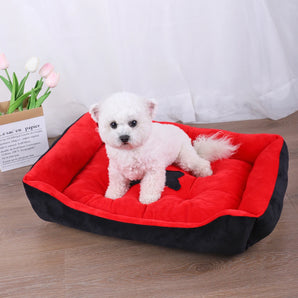 Dog Pet Bed Medium Beds for Dogs Accessory Warm Accessories Pets Large Puppy Washable Mat Plush Big Small Basket Supplies Kennel