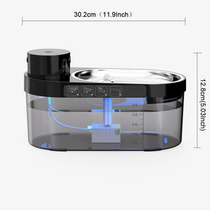 4L Charging Sensor Automatic Stainless Steel Bowl Pet Water Dispenser Cat Drinking Fountain Ultra-quiet Pump For Dog Drink