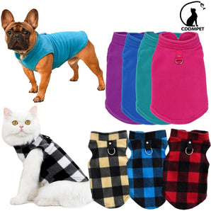 Warm Soft Pet Clothes for Small Medium Dogs Cats Fleece Vest Puppy Jacket French Bulldog Chihuahua Pug Costumes ropa perro