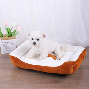 Dog Pet Bed Medium Beds for Dogs Accessory Warm Accessories Pets Large Puppy Washable Mat Plush Big Small Basket Supplies Kennel