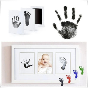 Pet Dog Footprint Handprint Pad Safe Non-Toxic Printing Pad Pet Footprint Baby Paw Print Pad Ink-Free Hand Footprint Kit Ink