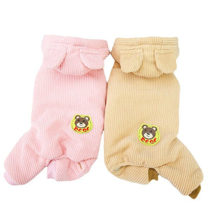 Warm Pet Dog Jumpsuit for Small Dogs Coat Clothing Puppy Jacket French Bulldog Yorkie Costume Chihuahua Apparels Pet Supplies