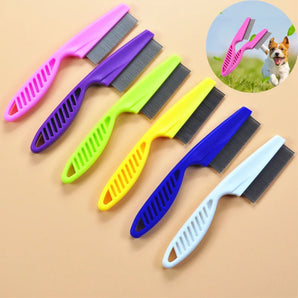 Home Pet Animal Care Comb Protect Flea Comb For Cat Dog Pet Stainless Steel Comfort Flea Hair Grooming Comb Cleaning Supplies