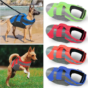 Pet Dog Life Jacket Safety Vest Dog Clothes Dog Swimsuit Pet Swimsuit Summer Vacation Oxford Reflective Breathable Bulldog