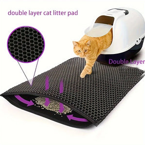 Cat Litter Mat Pet Toilet Waterproof Double Layer Pet Litter Box Mat Nonslip Sand Cat Washable Mat Clean Pad Pet Clean Supplies