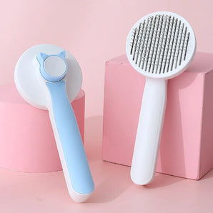 Self Cleaning Slicker Brush for Dog and Cat Removes Undercoat Tangled Hair Massages Particle Pet Comb Improves Circulation