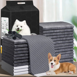 100/50/40/20PCS Dog Training Pee Pads Puppy Disposable Diapers Quick Dry Bamboo Charcoal Surface Leak-Proof Mat