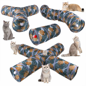 Cat Tunnel Pet Supplies S T Pass Play Tunnel Foldable Cat Tunnel Cat Toys Breathable Drill Barrel for Indoor Loud Paper