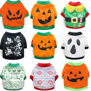 Dog Clothes For Small Dogs Pet Hoodies Halloween Christmas Cat Puppy Warm Shirt Dogbaby Clothing For Chihuahua Costume Pet Items