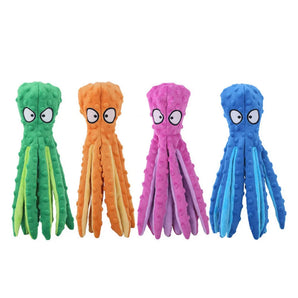 New Pet Plush Toy Cat Dog Voice Octopus Shell Puzzle Toy Bite Resistant Interactive Pet Dog Teeth Cleaning Chew Toy Pet Supplies