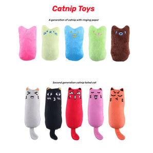 Teeth Grinding Catnip Toys Funny Interactive Plush Cat Toy Pet Kitten Chewing Vocal Toy Claws Thumb Bite Cat mint For Cats hot