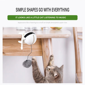 Electric Automatic Lifting Motion Cat Toy Interactive Puzzle Smart Pet Cat Teaser Ball Pet Supply Lifting Toys