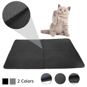 Pet Cat Litter Mat Double Layer Waterproof Litter Cat Pads Trapping Pet Litter Box Mat Pet Products Bed Clean Pad Cats Clean