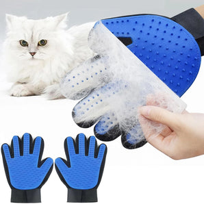 Cat Grooming Massage Grooming Gloves Soft Silicone Material Gentle Removal of Unwanted Pet Hair Cat and Dog Hair Cleaning Brush