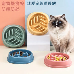 Dog Slow Feeder Bowl Large Capacity Non-choking Anti Slip Pet Feeding Dishes for Large Medium Small Dogs Puppy