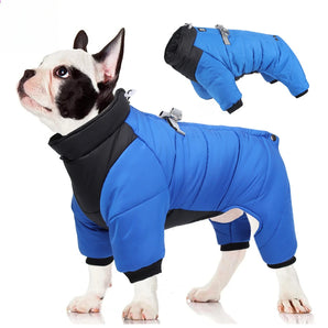 Winter Warm Reflective Waterproof Dog Clothes for Small Dogs Dog Wadded Jacket Chihuahua French Bulldog Coat