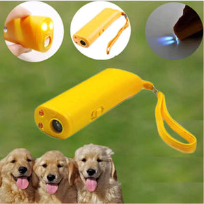 Pet Dog Repeller 3 in 1 Pet Dog Training Ultrasonic Equipment Anti Barking Stop Barking Living Room With LED Flashlight