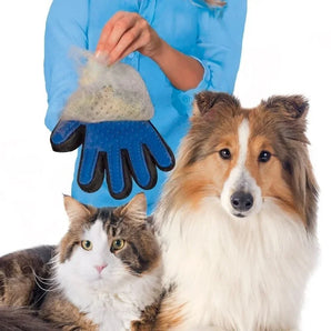 Cat Grooming Massage Grooming Gloves Soft Silicone Material Gentle Removal of Unwanted Pet Hair Cat and Dog Hair Cleaning Brush