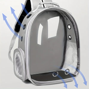 Pet Cat Carrier Backpack Breathable Portable Transparent Space Capsule  for Small Animal Puppy Dog Outdoor Travel Bag