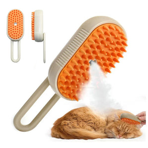 Pet Steam Brush Cat Dog Cleaning Steamy Spray Massage Beauty Comb 3 In 1 Hair Removal Grooming Supplies Pets Accessories