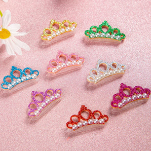 1PC Cute Pet Dog Hair Clips Small Dogs Faux Pearl Crown Shape Bows Hair Clips Cat Hair Grooming Headdress Pet Accessoires