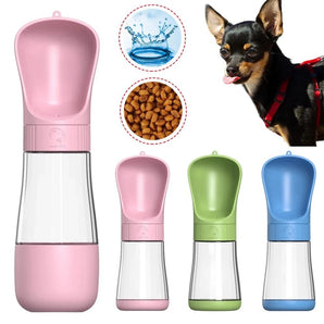 Pet Water Bottle With Portable 2-in-1 Food Dispenser For Dogs and Cats, Outdoor Walks, Portable Pet Feeding Tools, Pet Water Cup