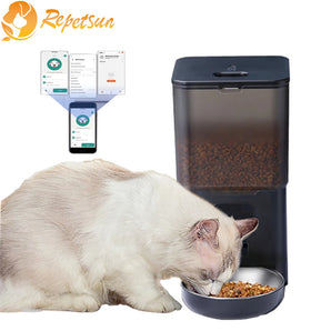 Tuya WiFi 3.5L Automatic Pet Feeder Smart Dry Food Dispenser For Cats Dogs Timer Stainless Steel Bowl Auto Pet Slow Food Feeder