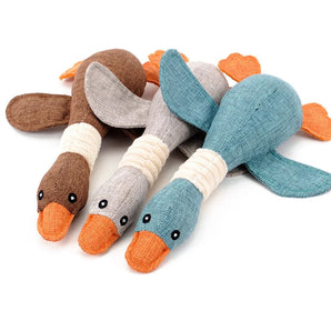 Dog Toys Wild Goose Sounds Toy Cleaning Teeth Puppy Dogs Chew Supplies Training Household Cute Soft Dogs Chew Toys with Squeaker