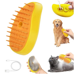 3 in 1 Cat Steam Brush Pet Hair Brushes for Dogs Cats Massage Grooming Brush Steamy Dog Hair Removal Comb Pet Accessories