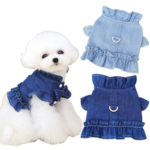 Puppy Dog Harness Dress for Small Medium Dogs Breathable Clothing Vest Cats Chihuahua Yorkshire Chest Strap Pet Supplies