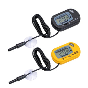 1pc Digital Lcd Digital Aquarium Thermometer Temperature Water Meter Aquarium Temp Detector Fish Alarm Pet Supplies Tool Aquatic