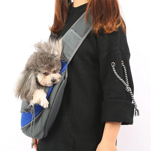 Pet Puppy Carrier S/L Outdoor Travel Dog Shoulder Bag Mesh Oxford Single Comfort Sling Handbag Tote Pouch